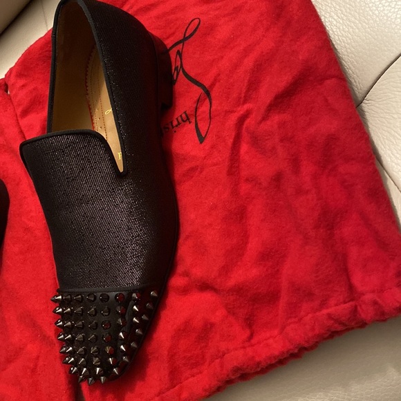 MENS CHRISTIAN LOUBOUTIN SPOOKY SPIKED LOAFERS!! main image 7